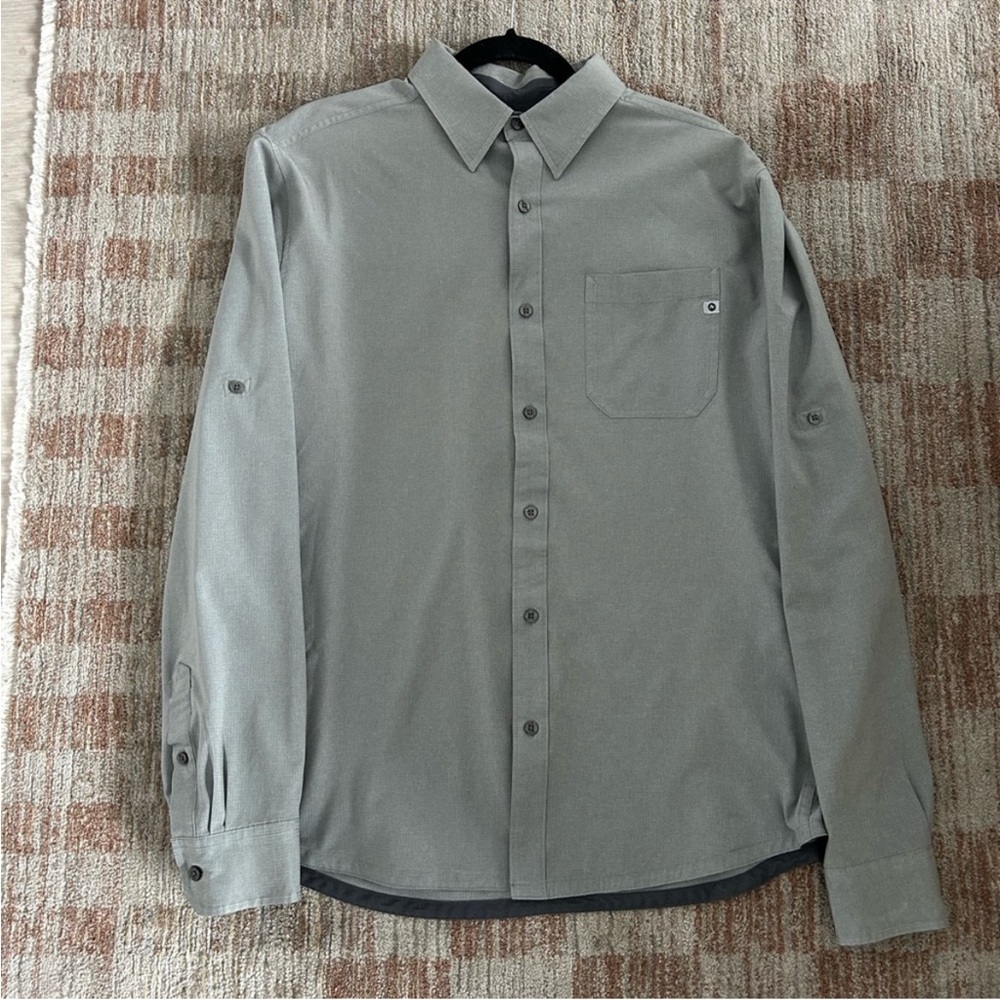 Marmot Men's Light Gray Casual Button-Down Shirt